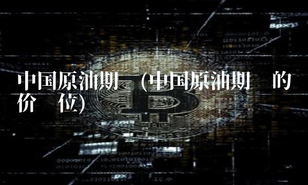 中国原油期货(中国原油期货的计价单位)