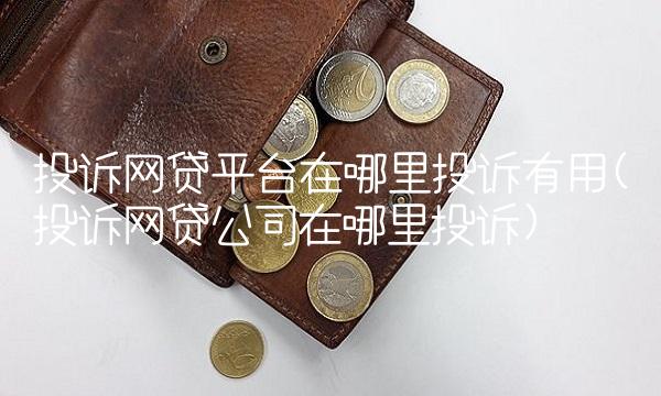 投诉网贷平台在哪里投诉有用(投诉网贷公司在哪里投诉)