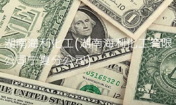 湖南海利化工(湖南海利化工有限公司宁夏分公司)