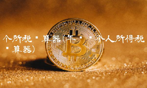 个所税计算器(年终奖个人所得税计算器)