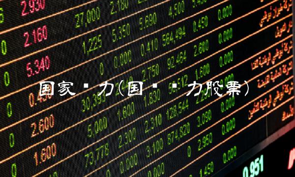 国家电力(国电电力股票)