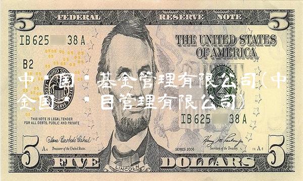 中银国际基金管理有限公司(中金国际项目管理有限公司)