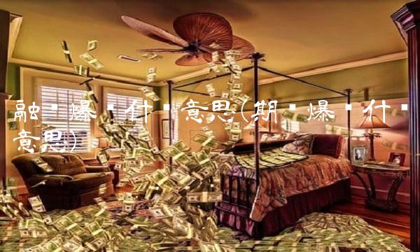 融资爆仓什么意思(期货爆仓什么意思)