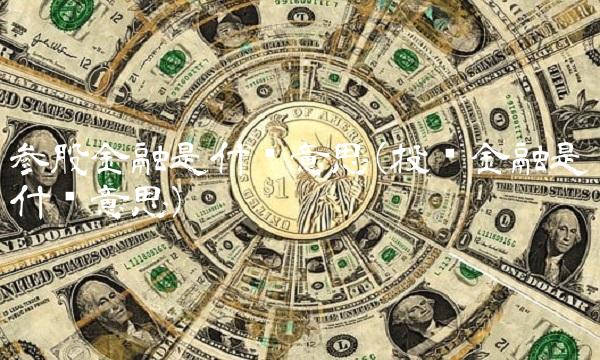 参股金融是什么意思(投资金融是什么意思) 参股金融是什么意思(投资金融是什么意思)