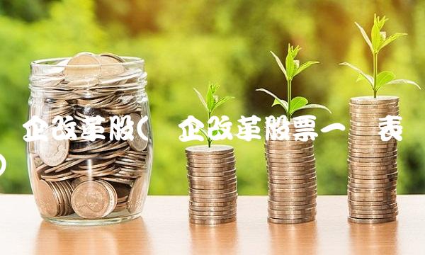 国企改革股(国企改革股票一览表) 国企改革股(国企改革股票一览表)