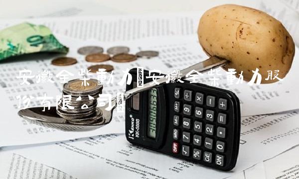 安徽全柴动力(安徽全柴动力股份有限公司) 安徽全柴动力(安徽全柴动力股份有限公司)