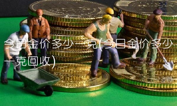 今日金价多少一克(今日金价多少一克回收)