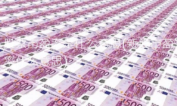 股票市盈率是什么意思(新股市盈率什么意思)