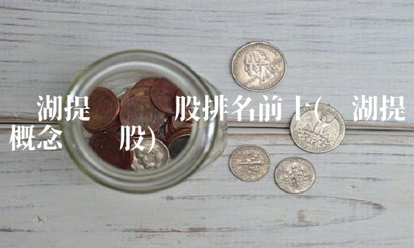 盐湖提锂龙头股排名前十(盐湖提锂概念龙头股)