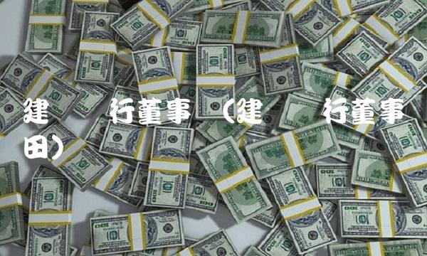 建设银行董事长(建设银行董事长田) 建设银行董事长(建设银行董事长田)