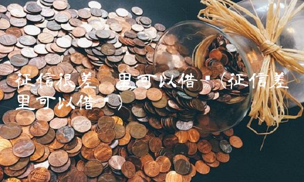 征信很差哪里可以借钱(征信差哪里可以借钱) 征信很差哪里可以借钱(征信差哪里可以借钱)