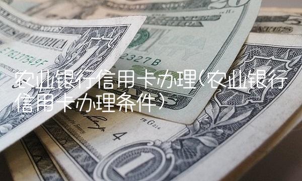 农业银行信用卡办理(农业银行信用卡办理条件) 农业银行信用卡办理(农业银行信用卡办理条件)