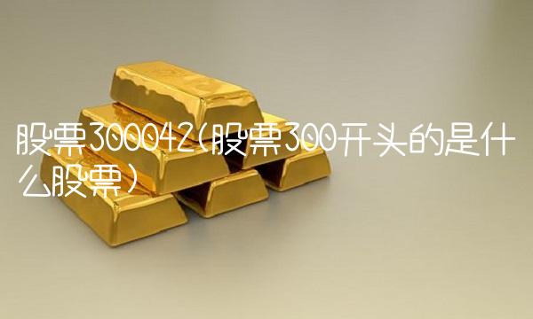 股票300042(股票300开头的是什么股票) 股票300042(股票300开头的是什么股票)