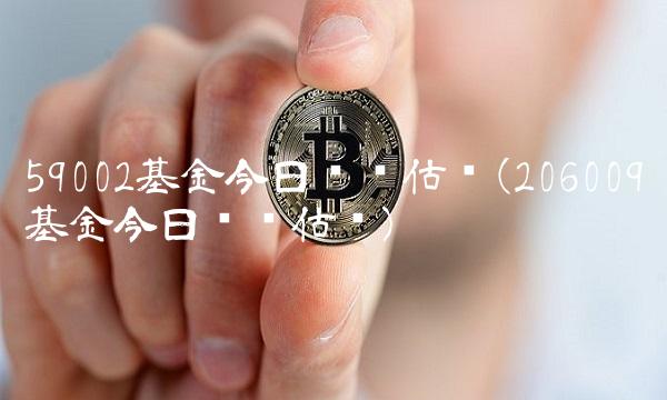 59002基金今日净值估值(206009基金今日净值估值) 59002基金今日净值估值(206009基金今日净值估值)