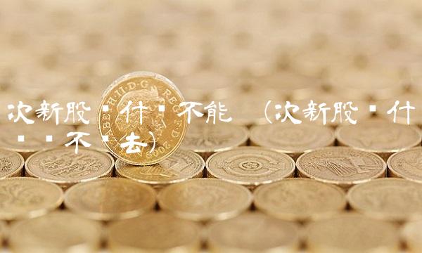 次新股为什么不能碰(次新股为什么买不进去) 次新股为什么不能碰(次新股为什么买不进去)