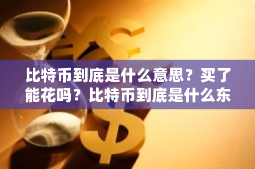 比特币到底是什么意思?买了能花吗?比特币到底是什么东西它有什么用-第1张图片-ZBLOG 比特币到底是什么意思?买了能花吗?比特币到底是什么东西它有什么用-第1张图片-ZBLOG