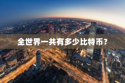 全世界一共有多少比特币?-第1张图片-ZBLOG 全世界一共有多少比特币?-第1张图片-ZBLOG