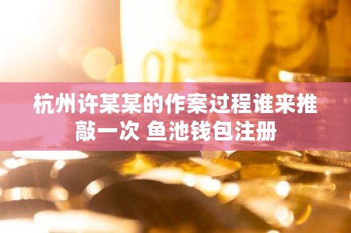 杭州许某某的作案过程谁来推敲一次 鱼池钱包注册
