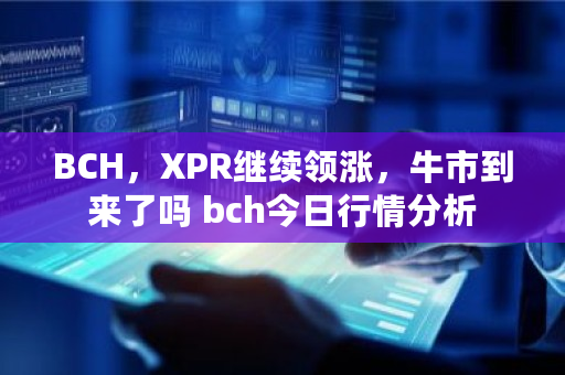 BCH,XPR继续领涨,牛市到来了吗 bch今日行情分析 BCH,XPR继续领涨,牛市到来了吗 bch今日行情分析