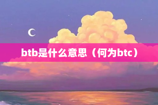 btb是什么意思（何为btc）