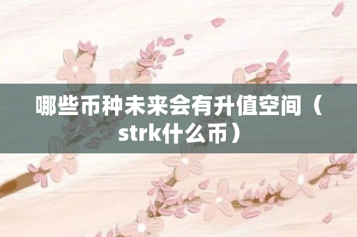 哪些币种未来会有升值空间（strk什么币）