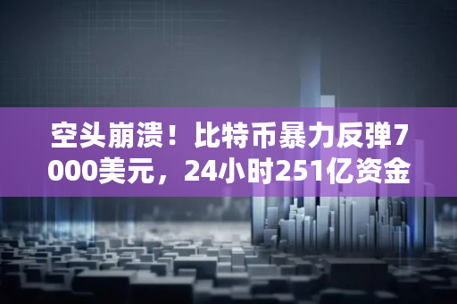 空头崩溃！比特币暴力反弹7000美元，24小时251亿资金惨遭血洗，32.63万人“粉身碎骨”，到底发生了什么,btc多签