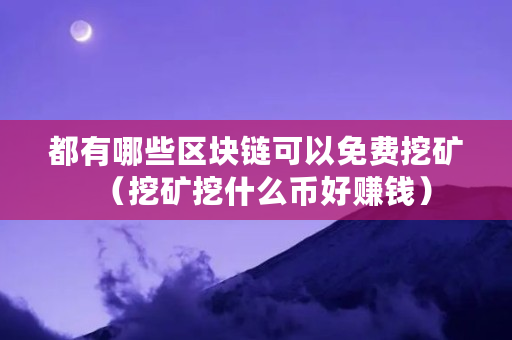 都有哪些区块链可以免费挖矿（挖矿挖什么币好赚钱）