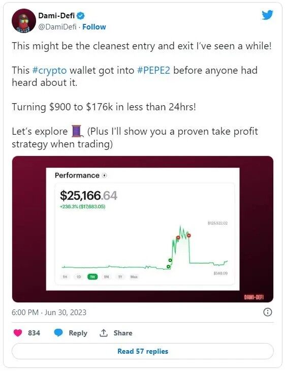 一天暴赚200倍!佩佩PEPE 2.0是什么?现在还能进场吗-第2张图片-欧意下载 一天暴赚200倍!佩佩PEPE 2.0是什么?现在还能进场吗-第2张图片-欧意下载