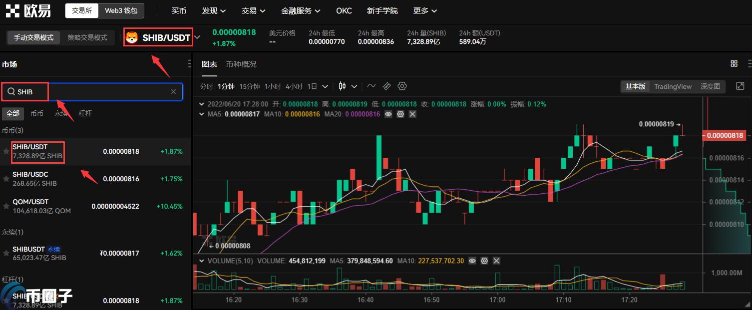 OK如何买柴犬币?OKEX欧易交易所购买SHIB教程 OK如何买柴犬币?OKEX欧易交易所购买SHIB教程