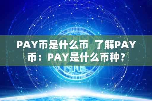 PAY币是什么币  了解PAY币：PAY是什么币种？