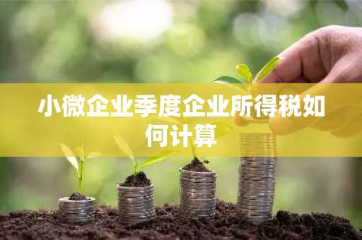 小微企业季度企业所得税如何计算