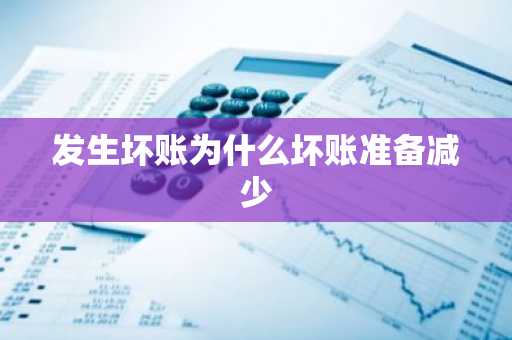 发生坏账为什么坏账准备减少