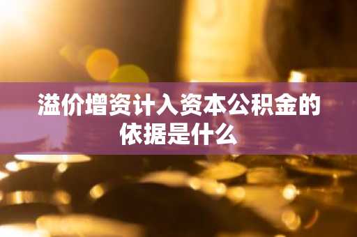 溢价增资计入资本公积金的依据是什么