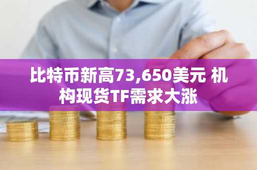 比特币新高73,650美元 机构现货TF需求大涨
