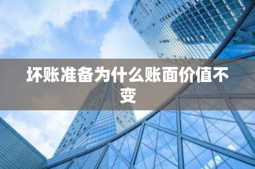 坏账准备为什么账面价值不变