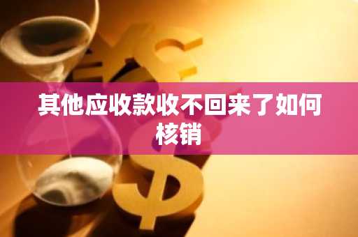 其他应收款收不回来了如何核销