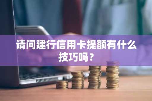 请问建行信用卡提额有什么技巧吗？