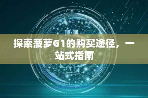 探索菠萝G1的购买途径，一站式指南