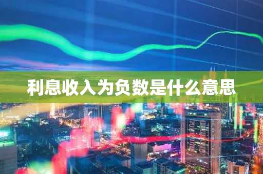 利息收入为负数是什么意思