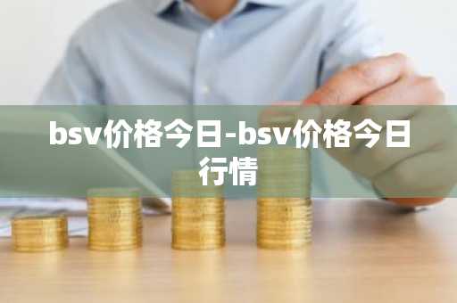 bsv价格今日-bsv价格今日行情