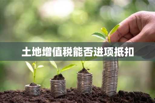 土地增值税能否进项抵扣