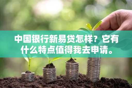 中国银行新易贷怎样？它有什么特点值得我去申请。