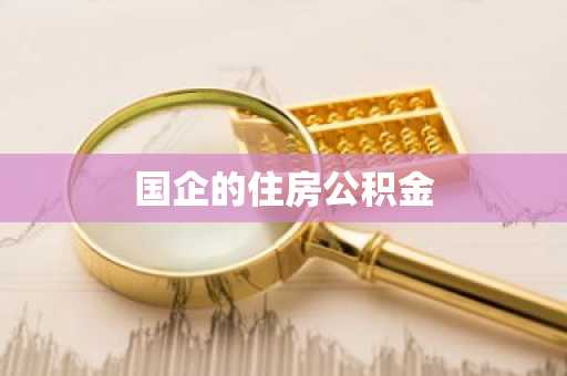 国企的住房公积金