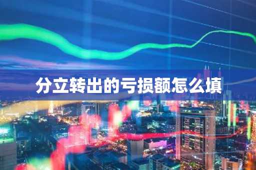 分立转出的亏损额怎么填