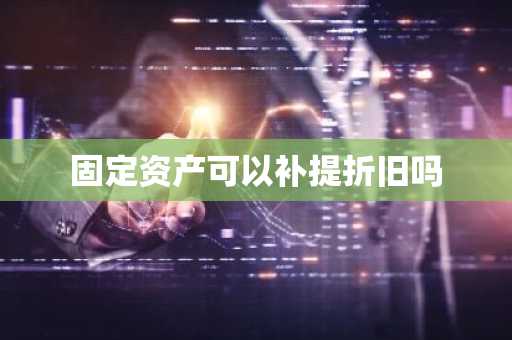 固定资产可以补提折旧吗