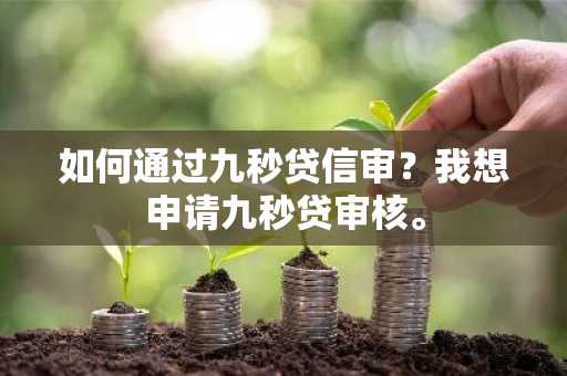 如何通过九秒贷信审？我想申请九秒贷审核。