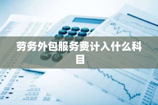 劳务外包服务费计入什么科目