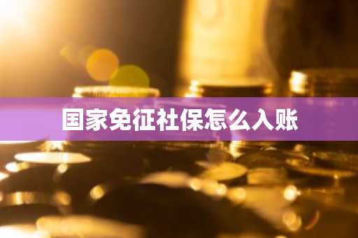国家免征社保怎么入账