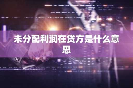 未分配利润在贷方是什么意思