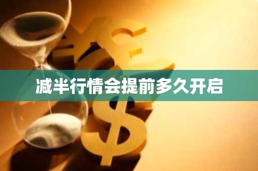 减半行情会提前多久开启